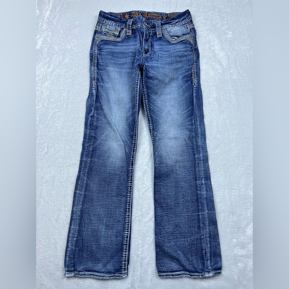 RARE Rock Revival Easy Boot Spring Jeans Size 26 - Picture 2 of 8